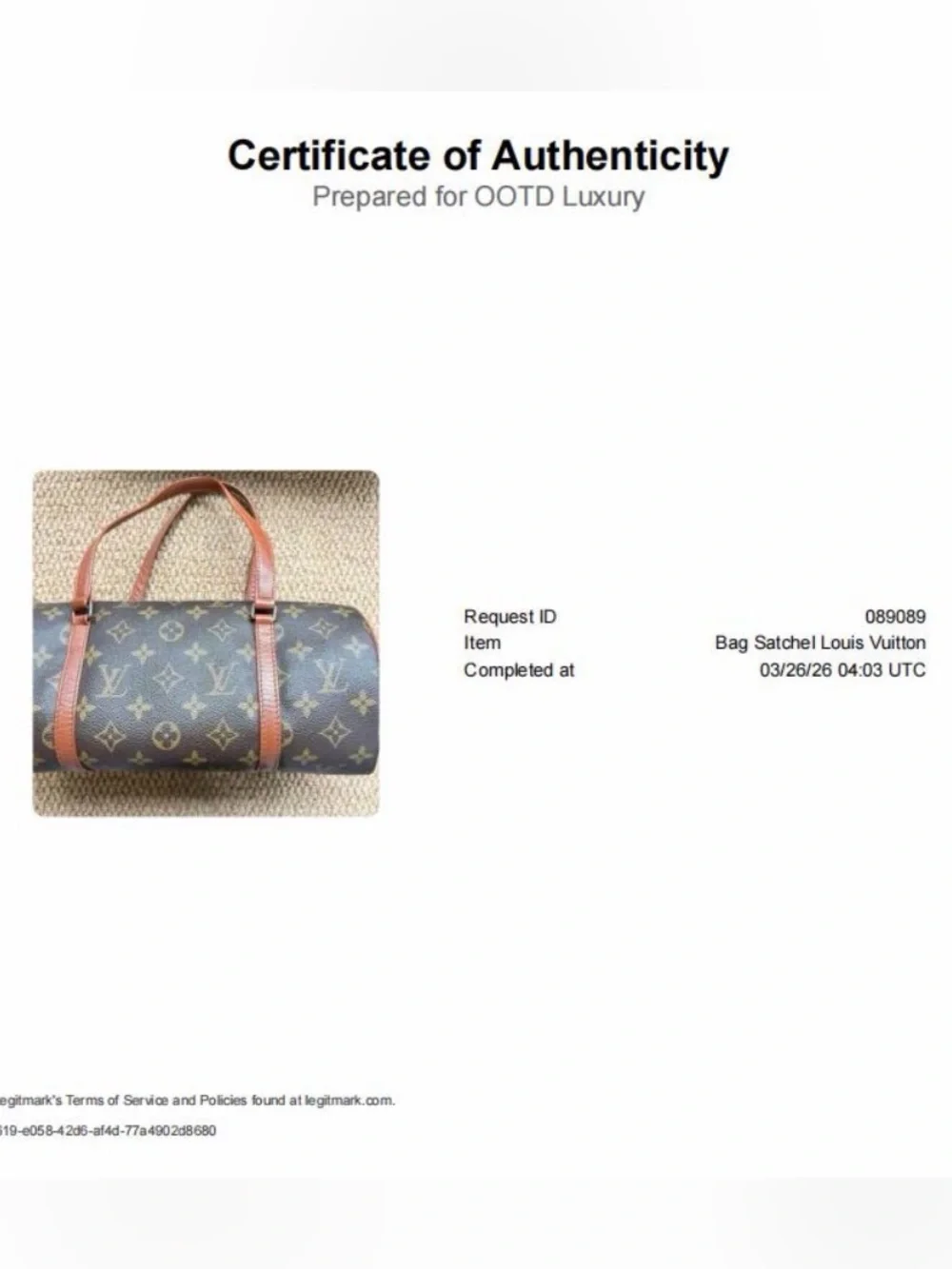 1987 Louis Vuitton Classic Brown Monogram Canvas Shoulder Bag